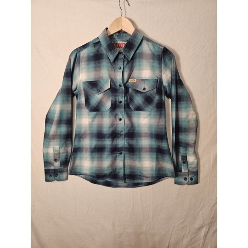 Womens Dixxon The Shelf Short Sleeved‎ Peral Snap Size Small K1008